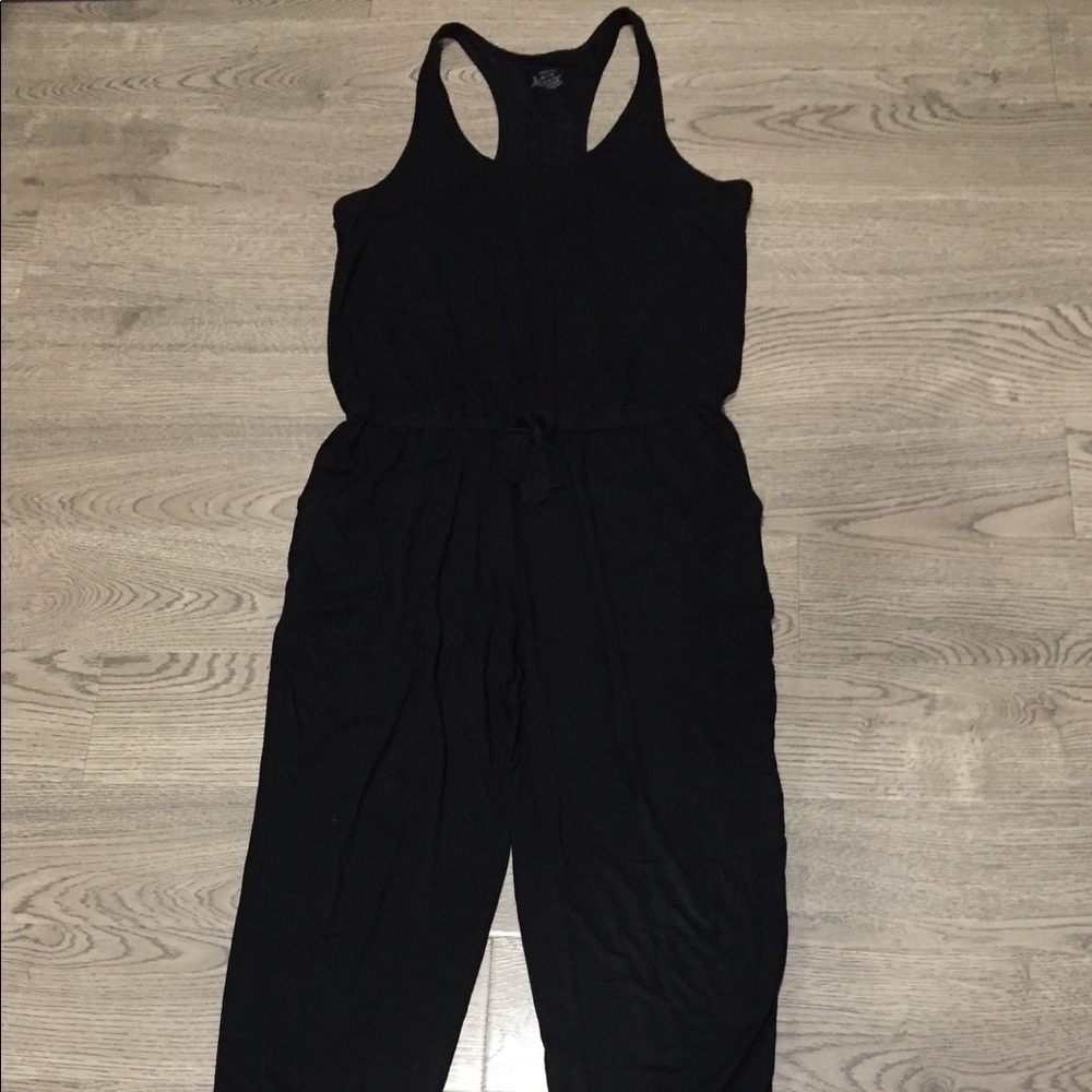 Aerie black racerback pockets jumpsuit XS - Picture 2 of 15